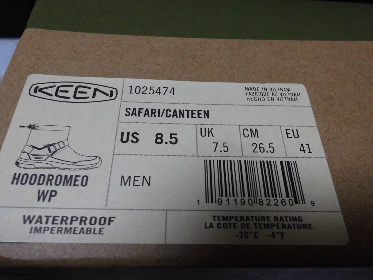 ★★KEEN★スノーブーツ★HOODROMEO★WATERPROOF★26.5ｃｍ★_画像5