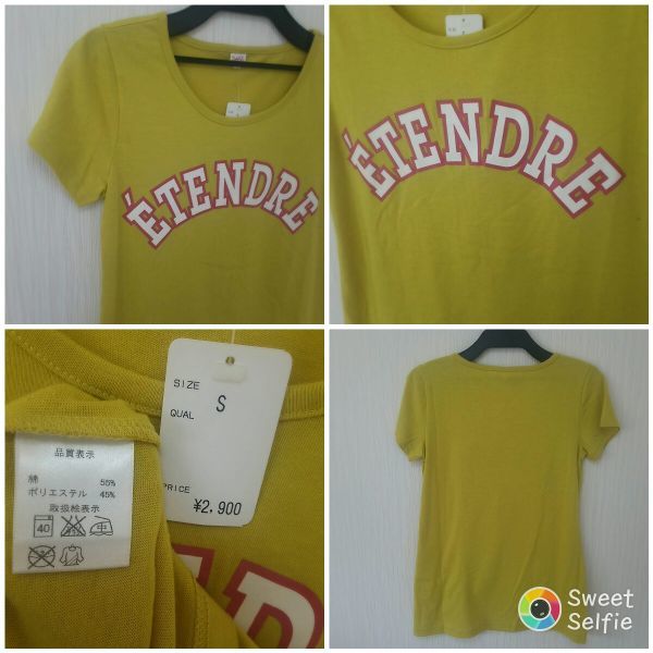 新品 ニッセン ロゴ文字 半袖 カットソー Tシャツ S_画像2