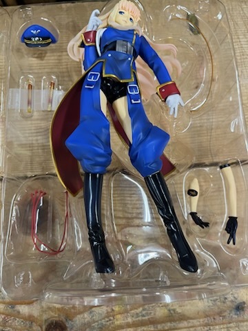  Alpha Omega 1/8 PVC made painted final product figure excellent model Macross Fsheliru*no-m blue military uniform present condition . delivery goods 