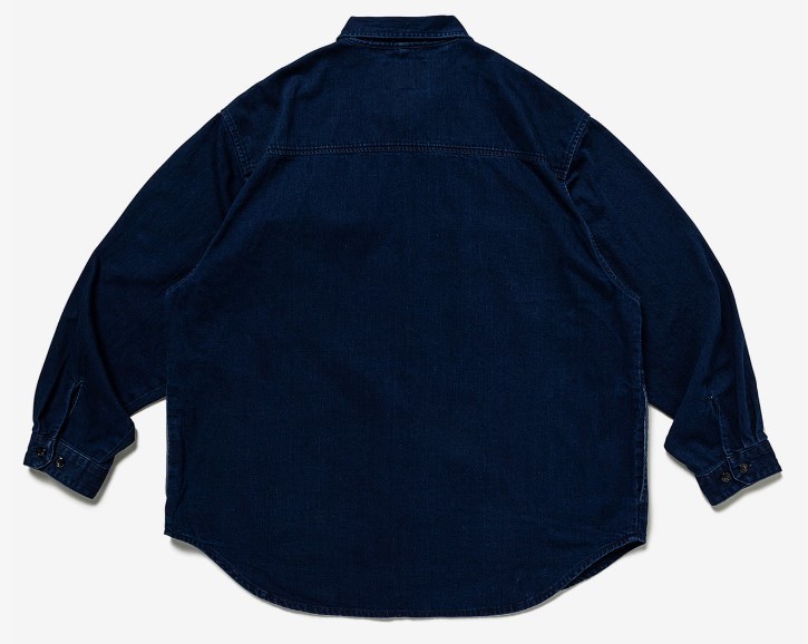 WTAPS WCPO / LS / COTTON DENIM INDIGO LARGE 03 231WVDT-SHM01 WTAPS WCPO / LS / COTTON DENIM INDIGO LARGE 03 231WVDT-SHM01