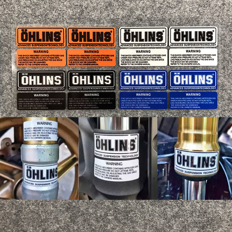 【送料無料】OHLINS(オーリンズ)　ステッカー　ブルー　① _画像2