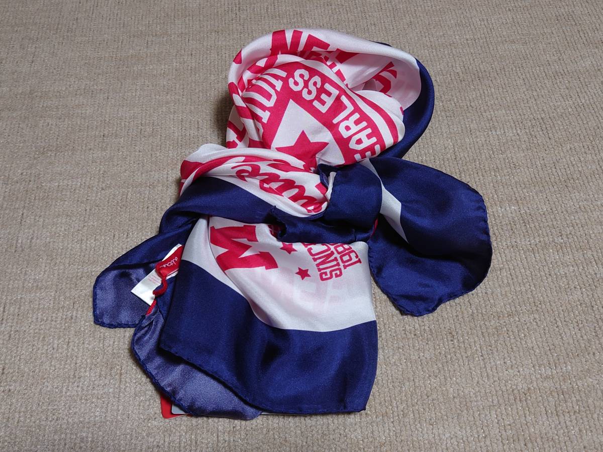 * nationwide free shipping * unused tag attaching / arte a/altea/ silk / silk / large size Italy made scarf is good color pattern / Ise city . three . imported car 