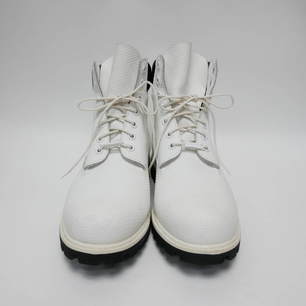 [防水] Timber land ティンバーランド HELCOR ハイカットブーツ ブーツ 靴 ヘルコアレザー メンズ サイズ10W 約28cm ホワイト/ブラック_画像2