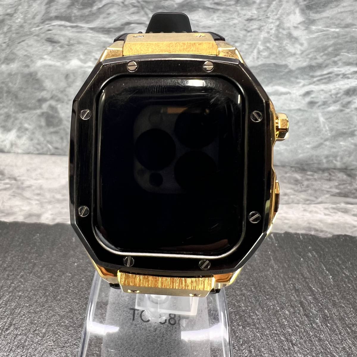 最高級Apple Watch カバー　44mm 45mm　ゴールデンコンセプト好きに　ステンレスケース_画像1