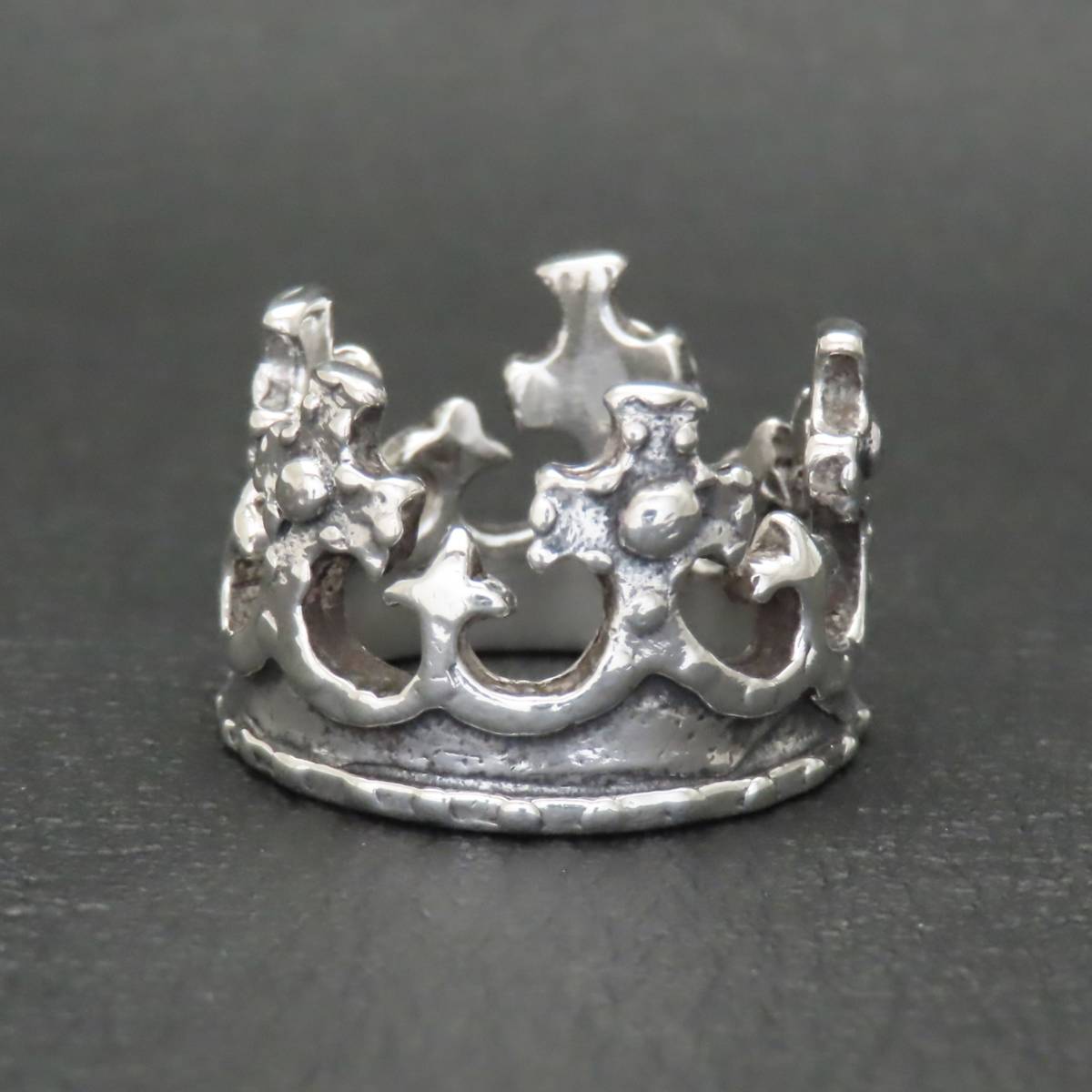 新品同様 美品 ROYAL ORDER ROYAL CROWN RING ロイヤルオーダー ロイヤルクラウンリング シルバー925 11号 SR10 7.6g