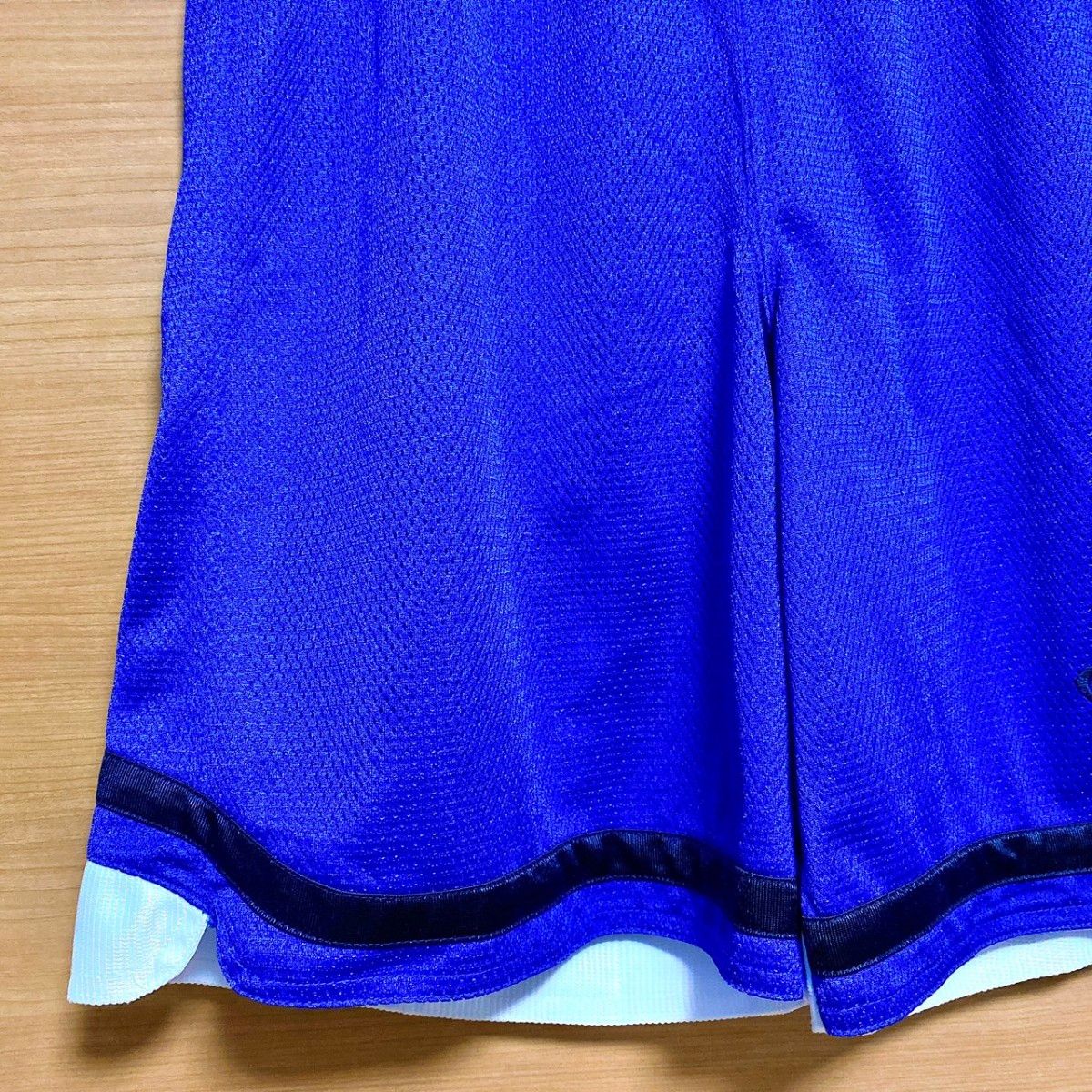 AND1 アンドワン バスケットボール バスパン パンツ ボトムス ズボン ハーフパンツ 刺繍 青 黒 白 M Ｌ 美品 ブルー