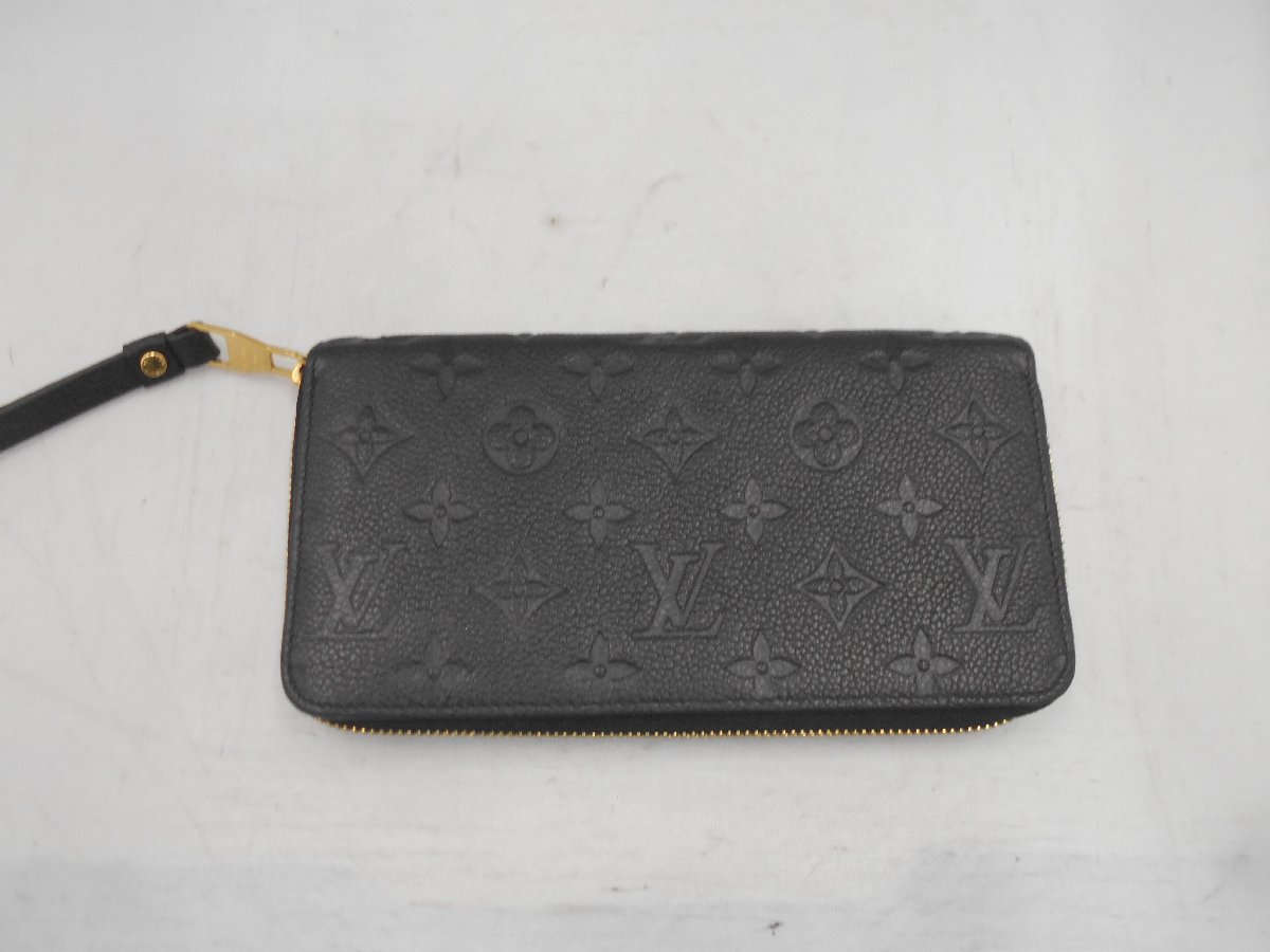 【Louis Vuitton】ルイヴィトン　モノグラム　アンプラント　ジッピーウォレット　M61864　ブラック　長財布　SY02-CN7
