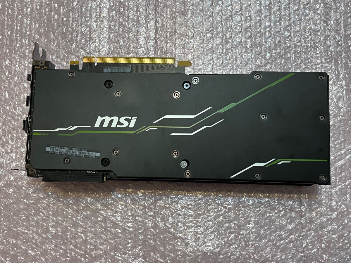 【極美品】動作確認済み msi GeForce RTX 2080 TI VENTUS 11G OC