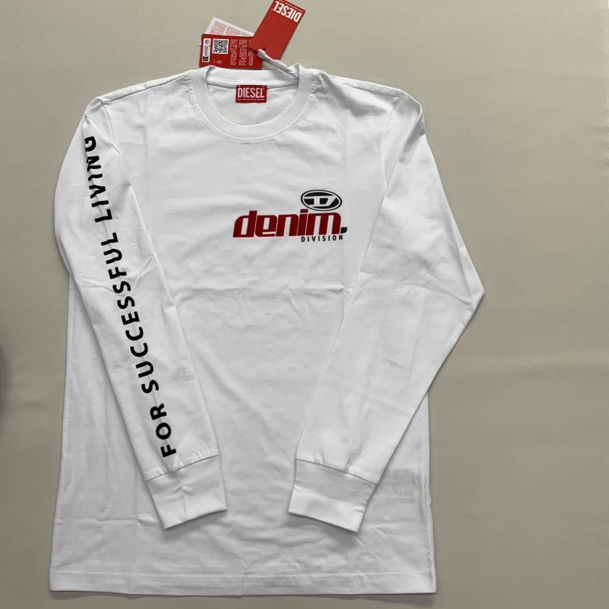 洗練されたデザイン DIESEL T-Just-Ls-L5 Tシャツロゴパフプリント長袖