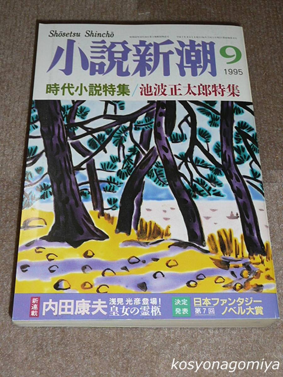 910【小説新潮 1995年9月号(第49巻第9号)】池波正太郎特集／時代小説特集■平成7年・新潮社発行_画像1