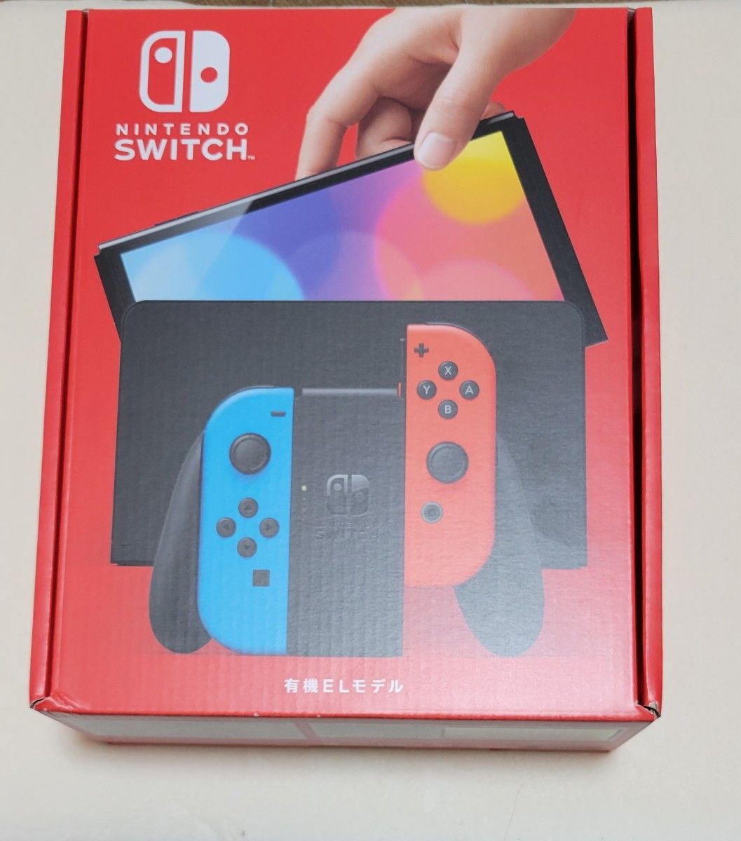 新品 未開封 未使用 Nintendo Switch 本体 有機ELモデル ネオンブルー