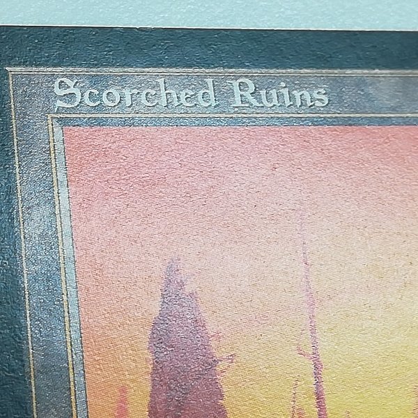 sA007o [人気] MTG 焦土 Scorched Ruins ウェザーライト WTH 土地 R レア 英語版 計2枚_画像9