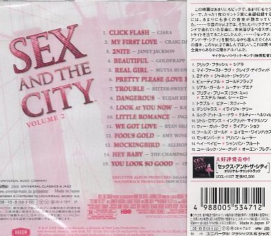 ■ モア・ミュージック from セックス・アンド・ザ・シティ / SEX AND THE CITY VOLUME 2 / 新品未開封 サウンドトラックCD 送料サービス♪_画像2