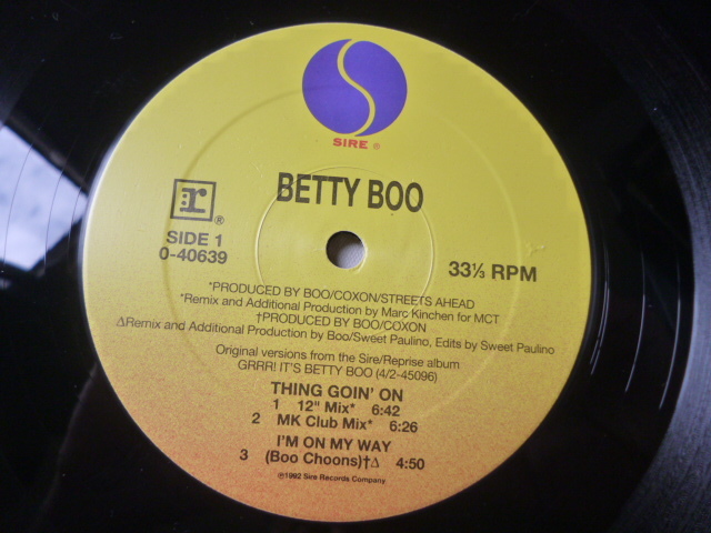 Betty Boo 3枚セット キャッチーPOPダンス 12 Catch Me / Where Are You Baby? / Thing Goin' On 試聴_画像6