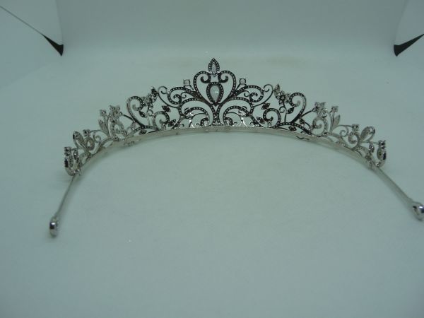  Tiara silver * 1 piece * wedding . type ... party new . bride color correcting V