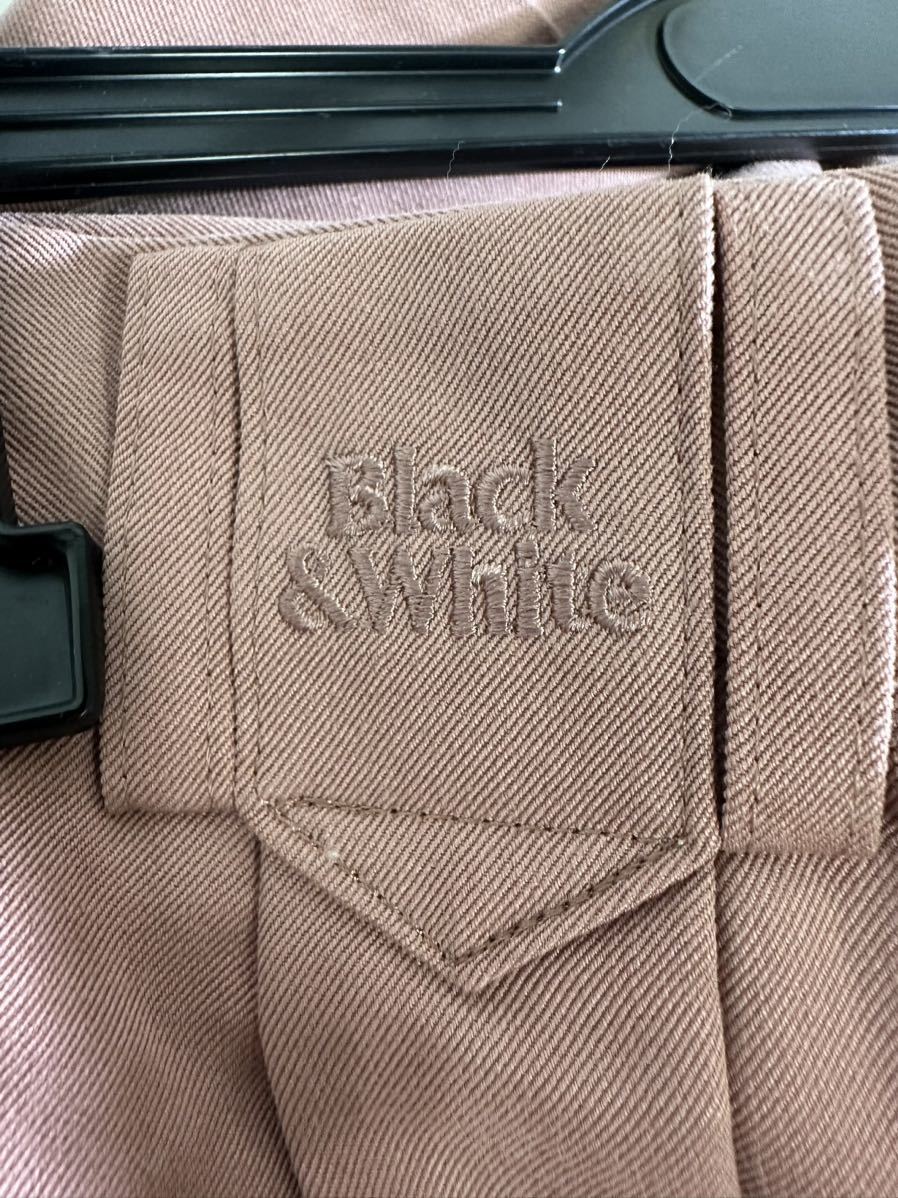 ［未使用品］ Black&White パンツ ズボン ピンク サイズ82 ブラック&ホワイト 股下約80cm （J）_画像3