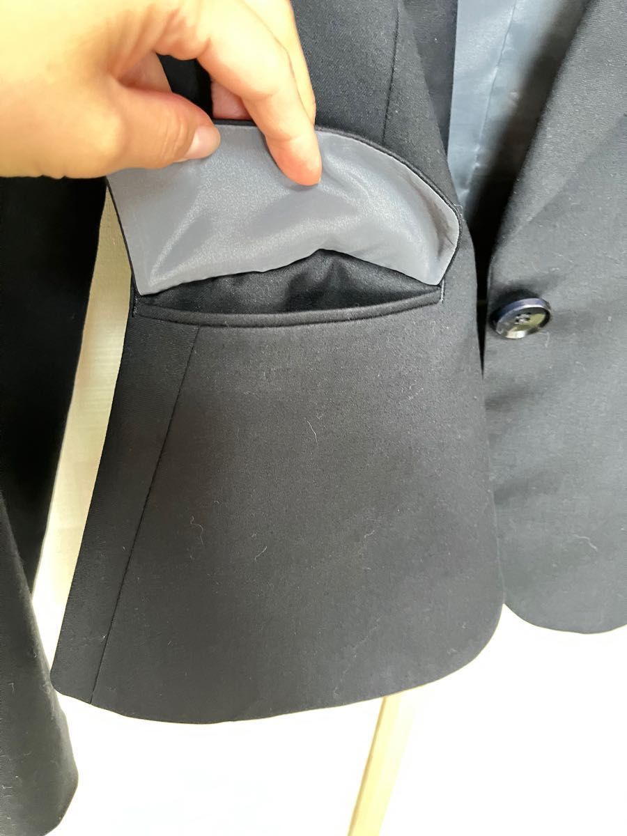 INDIVI テーラードジャケット 黒　スーツ