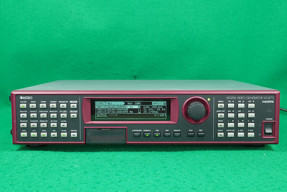 プログラマブルビデオ信号発生器 VG-873 アストロデザイン ASTRODESIGN 中古