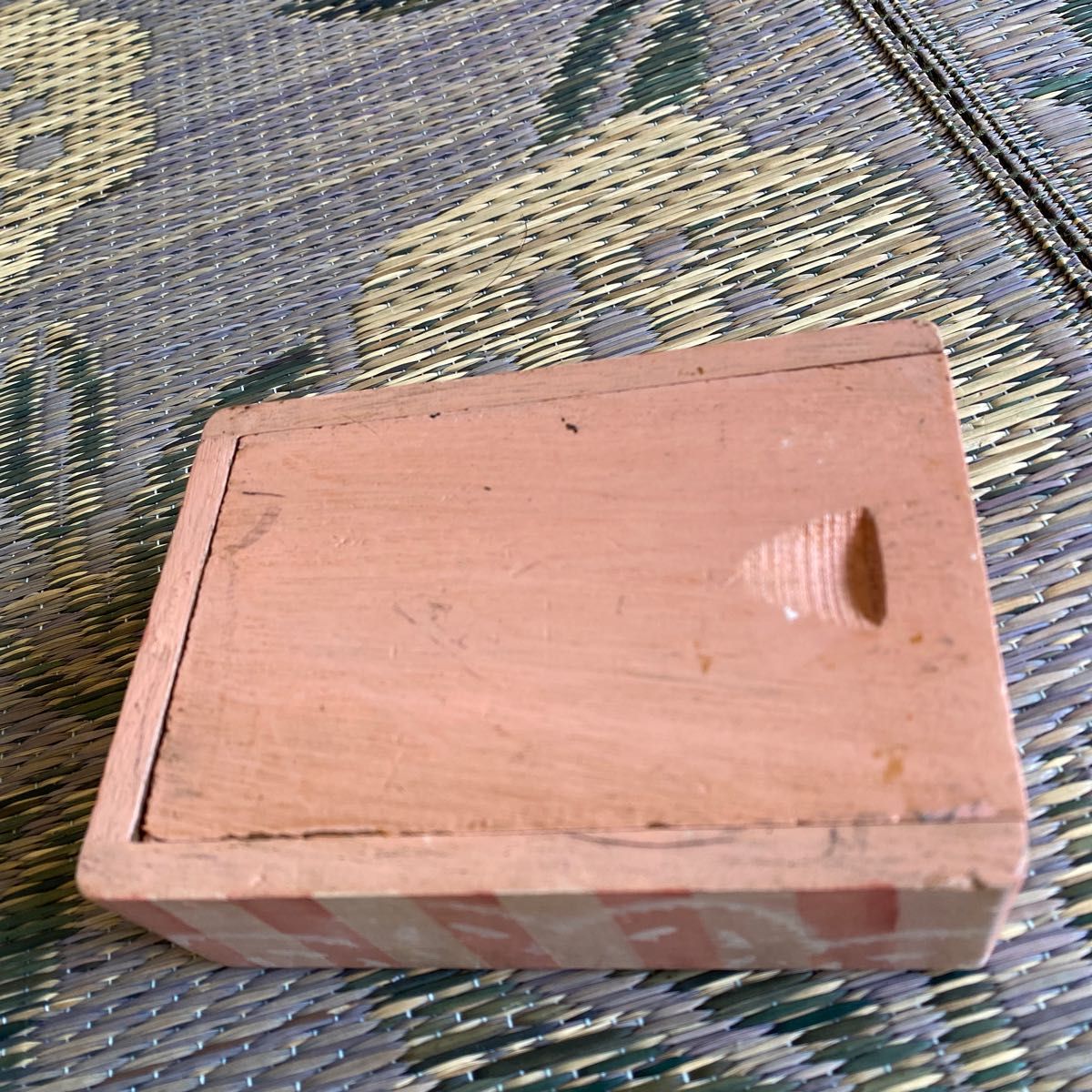 ミニティッシュボックス　いちご　レース　ピンク　ハンドメイド　一点物　木製