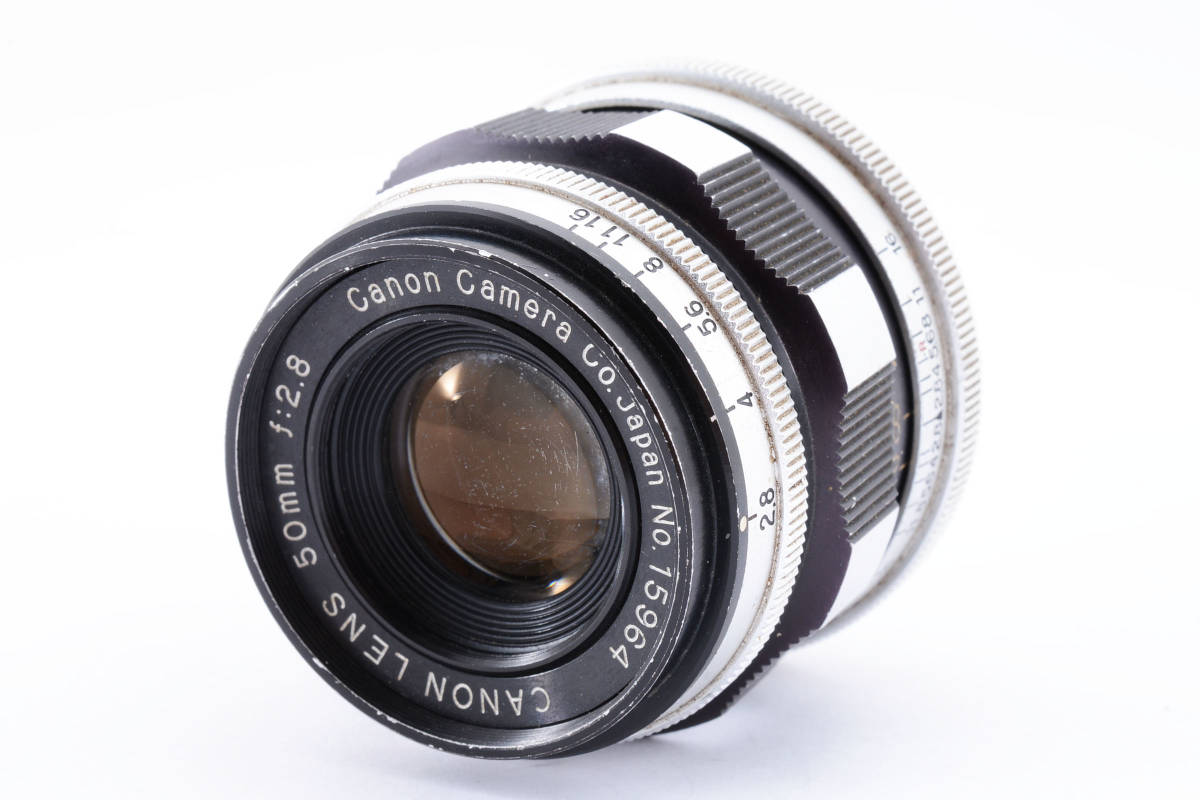 美品】Canon キャノン 50mm F2.8 Lマウント キヤノン #D10556-