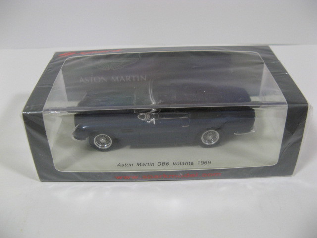 【未使用】スパーク 1/43 アストン・マーチン DB6 ボランテ 1969 ブルー・メタリック（S2431 Aston Martin DB6 Volante 1969）_画像1