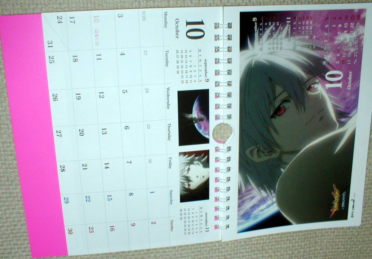 EVANGELION 2011 CALENDAR 非売品 新世紀 エヴァンゲリヲン 2011年 A5サイズ カレンダー 送料300円_画像9