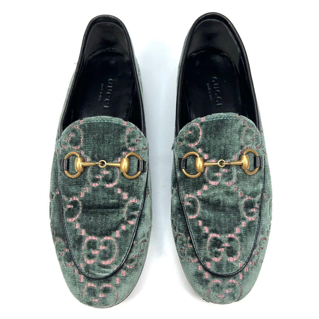 GUCCI グッチ ヨルダーン ホースビットローファー ベルベット 34 GUCCI グッチ ヨルダーン ホースビットローファー ベルベット 34
