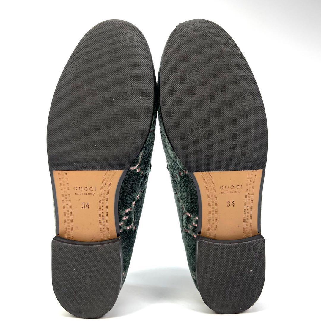 GUCCI グッチ ヨルダーン ホースビットローファー ベルベット 34 GUCCI グッチ ヨルダーン ホースビットローファー ベルベット 34