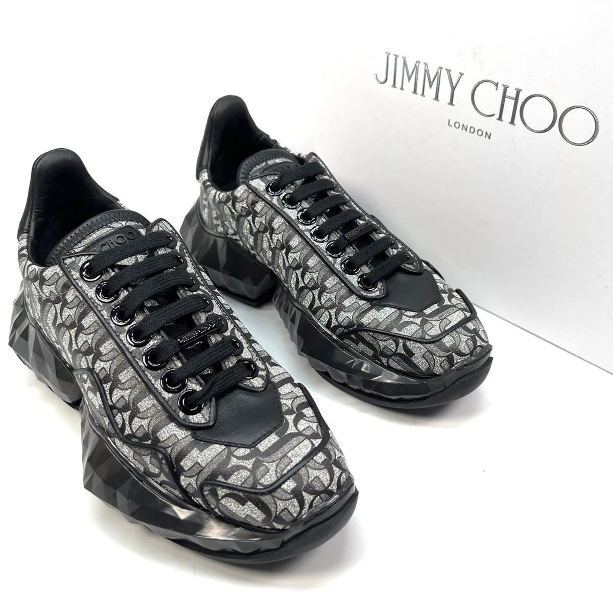 激安直営店 JIMMY CHOO ジミーチュウ ダイヤモンド スニーカー 34 21cm