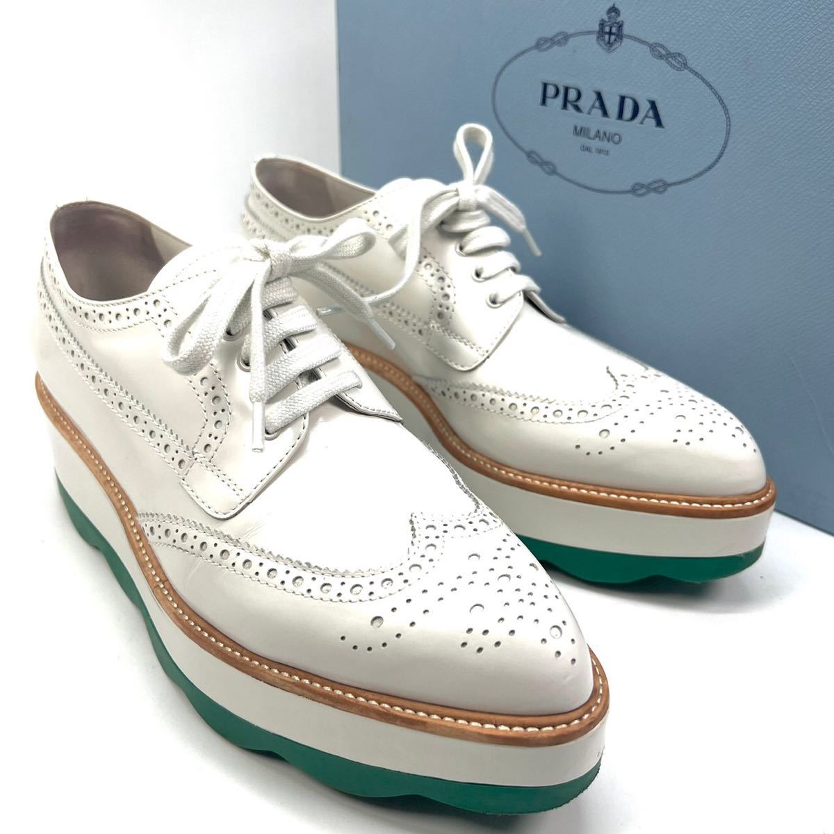 PRADA プラダ プラットフォーム シューズ 靴 厚底 40 27 0cm