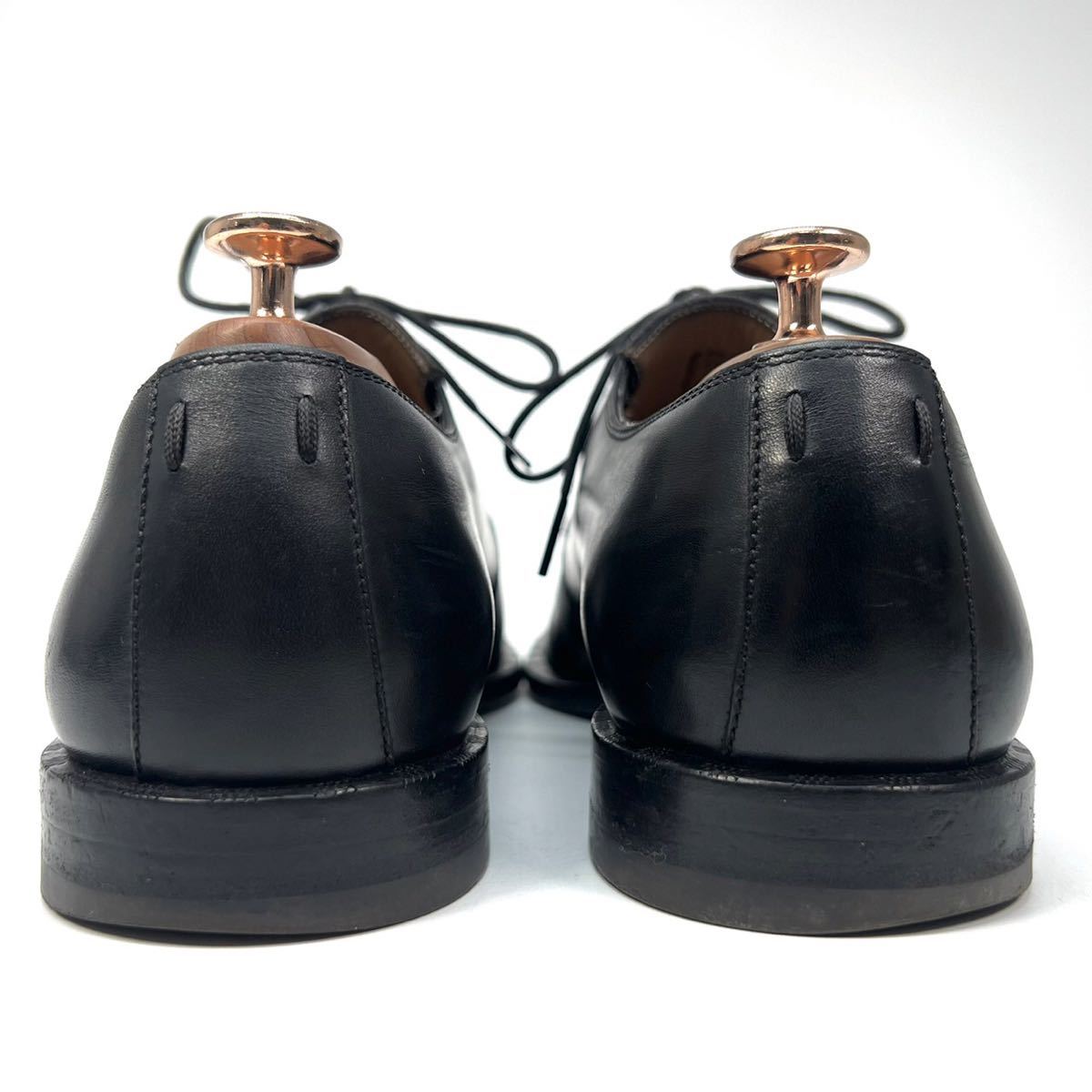 LOUIS VUITTON ルイヴィトン　ダミエ　ビジネスシューズ　革靴　レザー　プレーントゥ　メンズ　靴　シューズ　ブラック　黒　6 25cm
