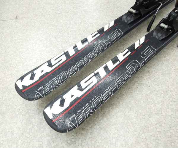 KASTLE 152cm AEROSPEED/エアロスピード 7.9 カービングスキー 調整ビンディング付き板 ポールセット ケスレー 札幌市 屯田店 _画像6