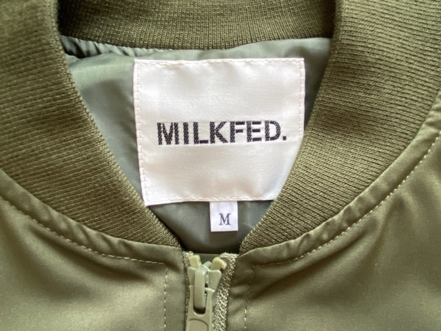 MILKFED. ミルクフェド 『MA-1』ジャンパー カーキ M 新品タグ付き アウター_画像2