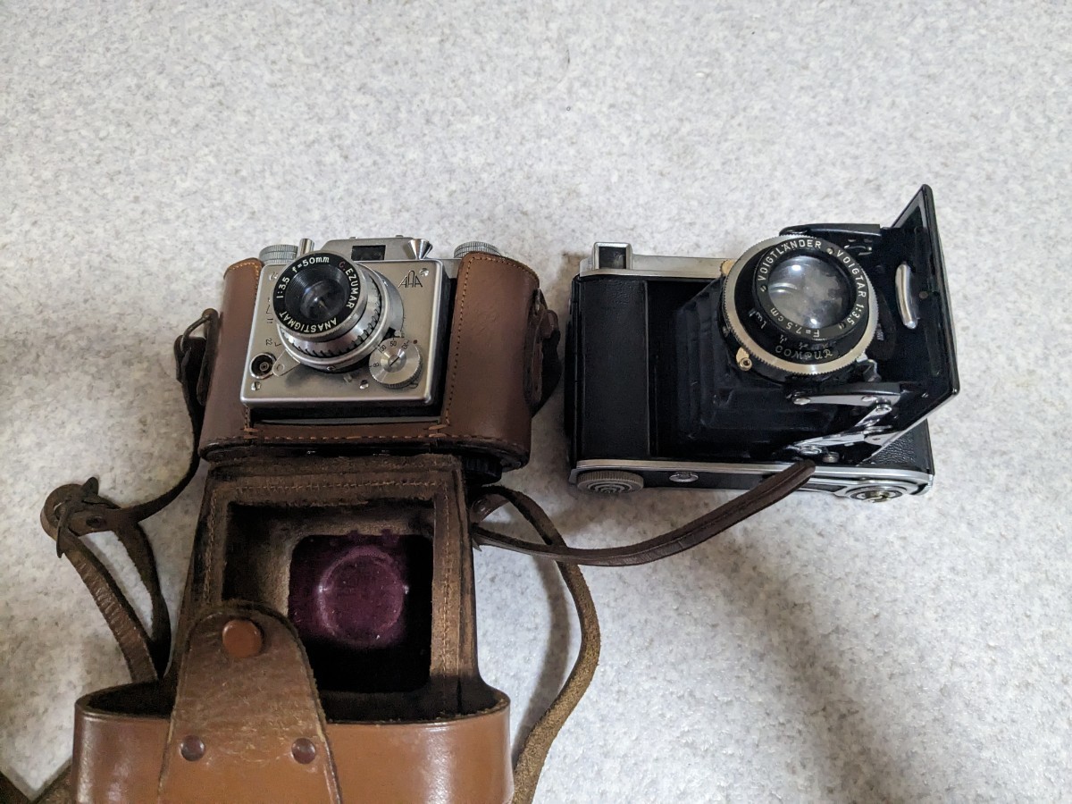 古いカメラ 2台セット 詳細不明 中古現状品