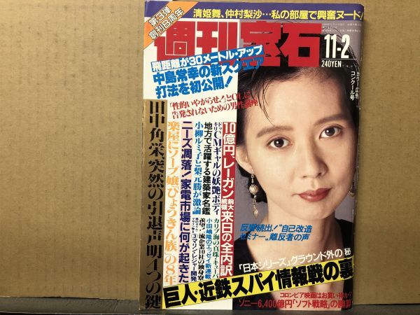 週刊 宝石 1989年11/2・389号 露木由美・清姫舞・仲村梨沙 週刊 宝石 1989年11/2・389号 露木由美・清姫舞・仲村梨沙