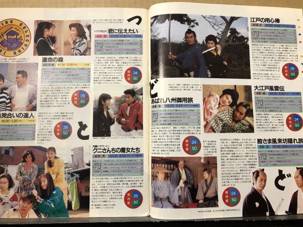 ザ・テレビジョン 1994年4/8・14号 矢沢永吉・唐沢寿明・三上博史・浅野ゆう子・安田成美・とんねるず・ダウンタウン・西田ひかる・安達祐_画像5