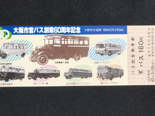大阪市交通局　記念乗車券　2種類　昭和61年～_画像5