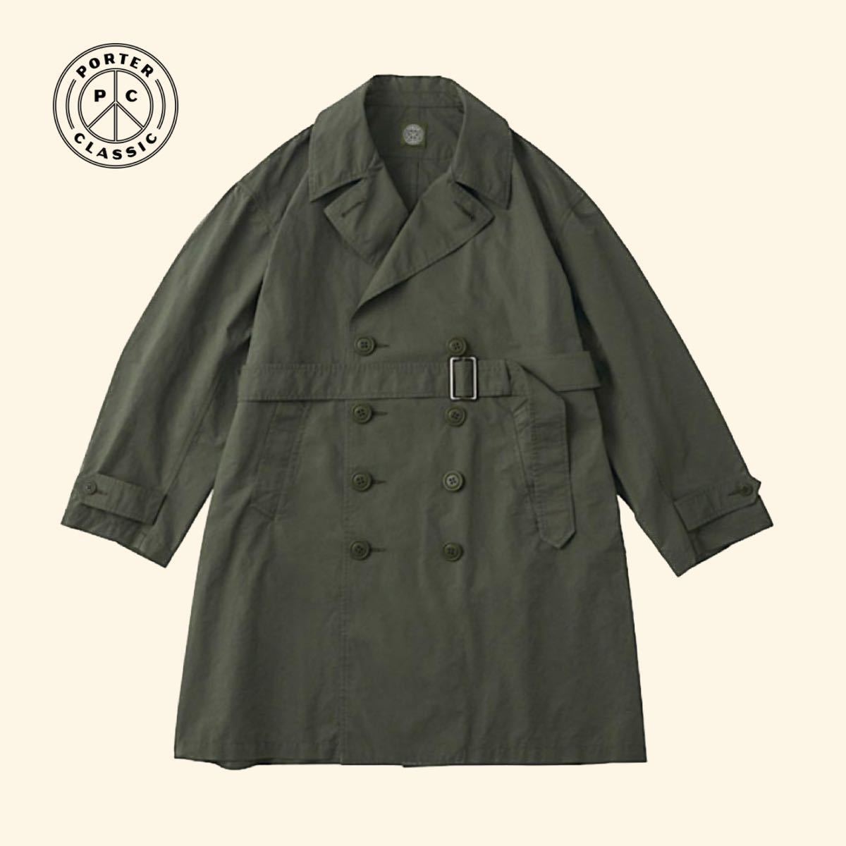 未使用】Porter Classic “WEATHER MILITARY DOUBLE COAT” 3 L 未使用】Porter Classic “WEATHER MILITARY DOUBLE COAT” 3 L