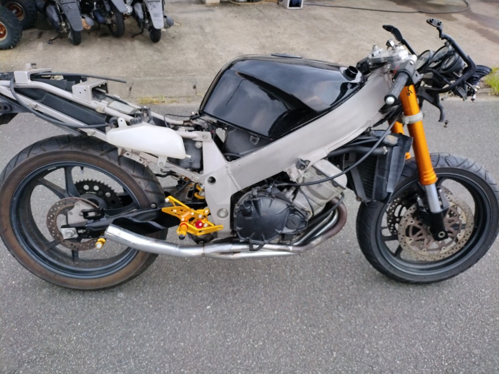 ★　ZXR250　ZX250C　純正セパレートハンドル　ハンドルバー　セパハン　送料全国520円_画像7