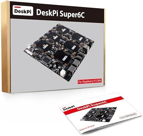 GeeekPi DeskPi Super6C Raspberry Pi CM4 Cluster Mini-ITXボード 6 RPI CM4対応 電源付きの画像1