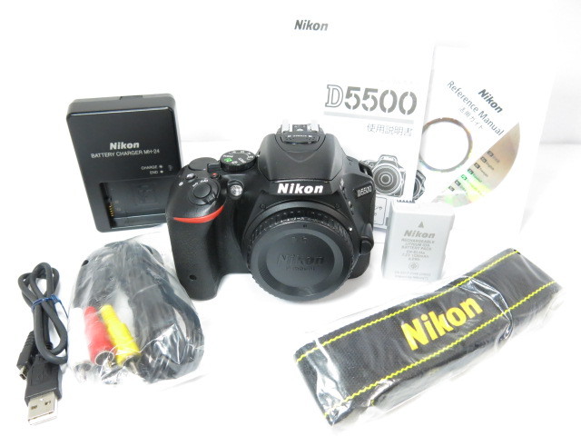 【 美品 5274ショット 】Nikon D5500 ボディー ニコン [管Ni1576]