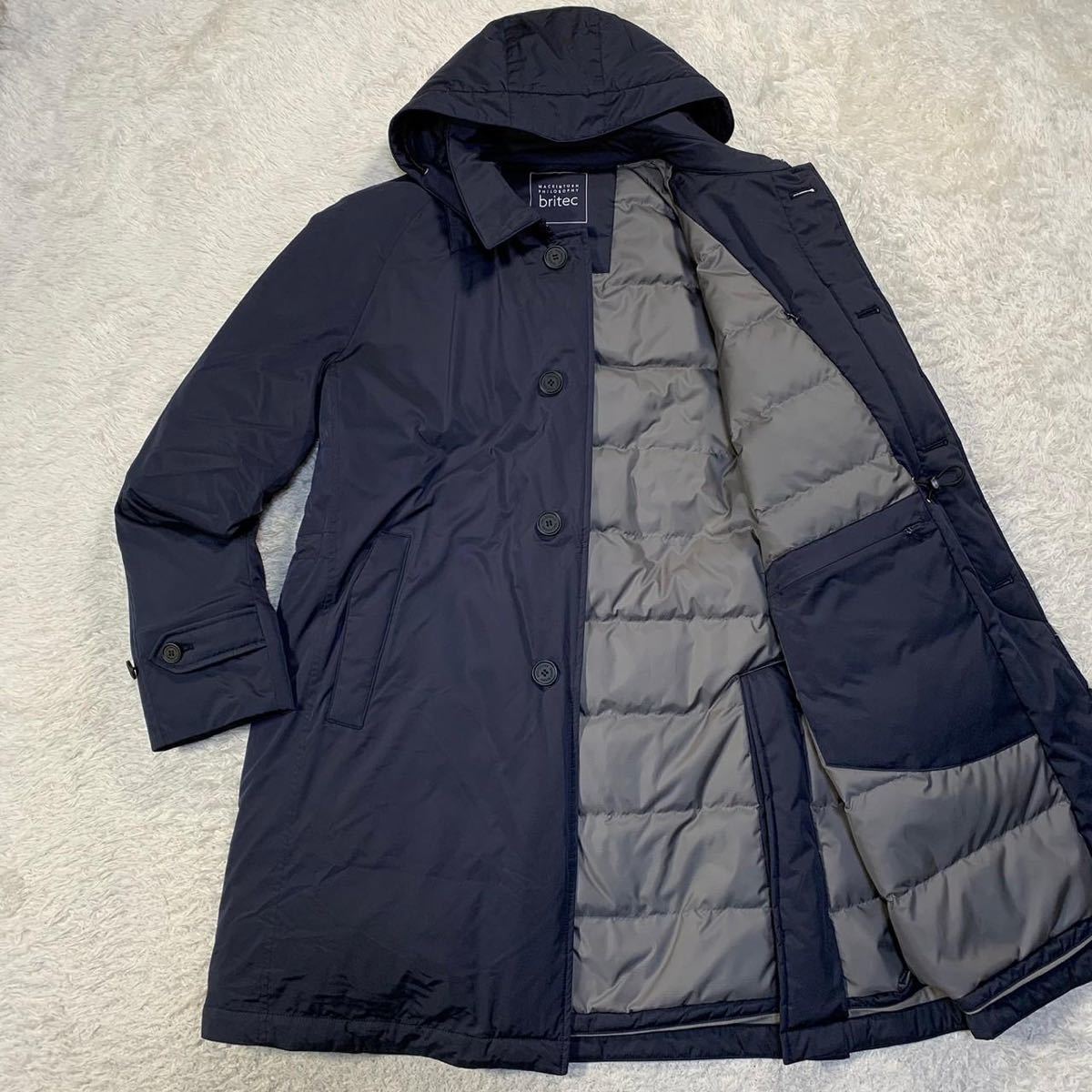 【希少!!】 MACKINTOSH PHILOSOPHY マッキントッシュ フィロソフィー フード ダウンコート 紺ネイビー 40 L 男性用 【希少!!】 MACKINTOSH PHILOSOPHY マッキントッシュ フィロソフィー フード ダウンコート 紺ネイビー 40 L 男性用
