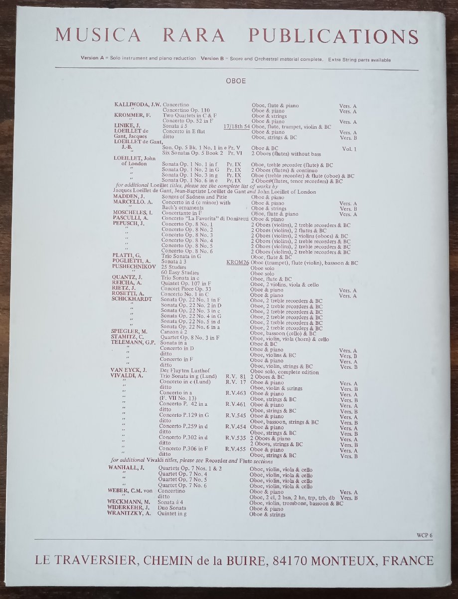 送料無料 オーボエ楽譜 カール・マリア・フォン・ウェーバー：オーボエと管楽器のための小協奏曲 スコア・パート譜セット_画像2