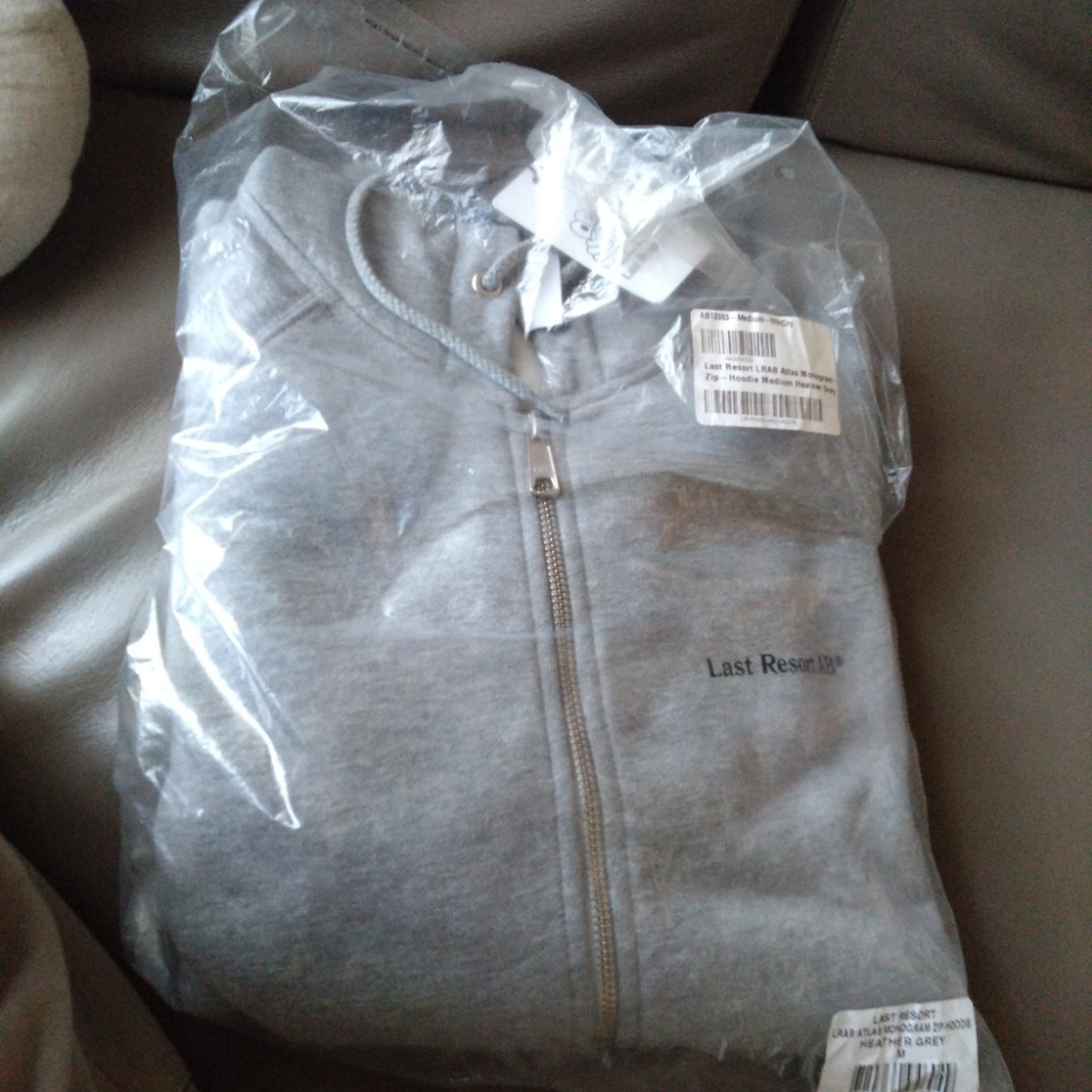 Last Resort LRAB Atlas Monogram Zip-Hoodie (Heather Grey)