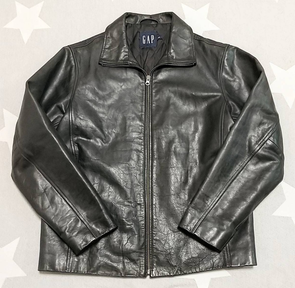 美品 オールドGAP 大きいサイズ レザージャケット カウハイド 90's