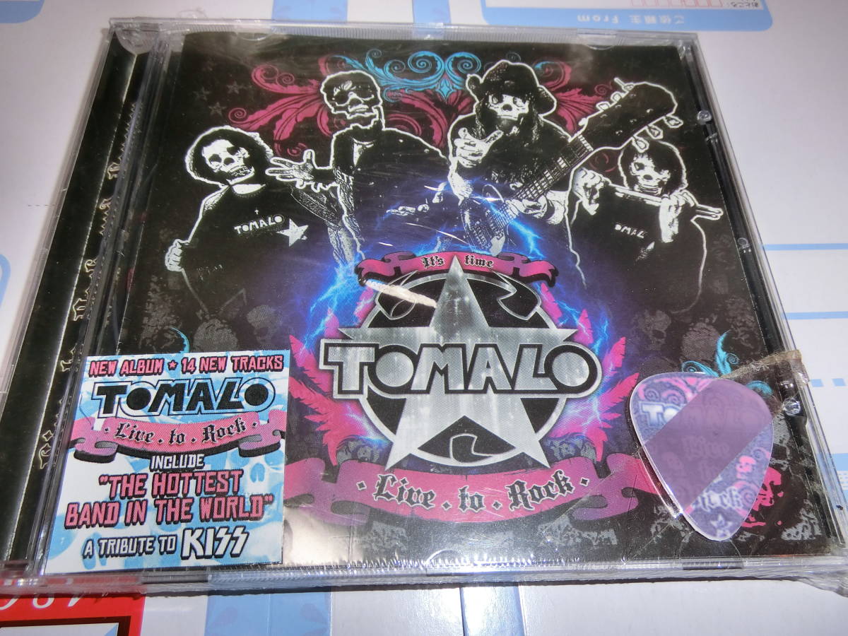 TOMALO(アルゼンチン)/LIVE TO ROCK 輸入盤CD ピック付き 新品未開封 の画像1