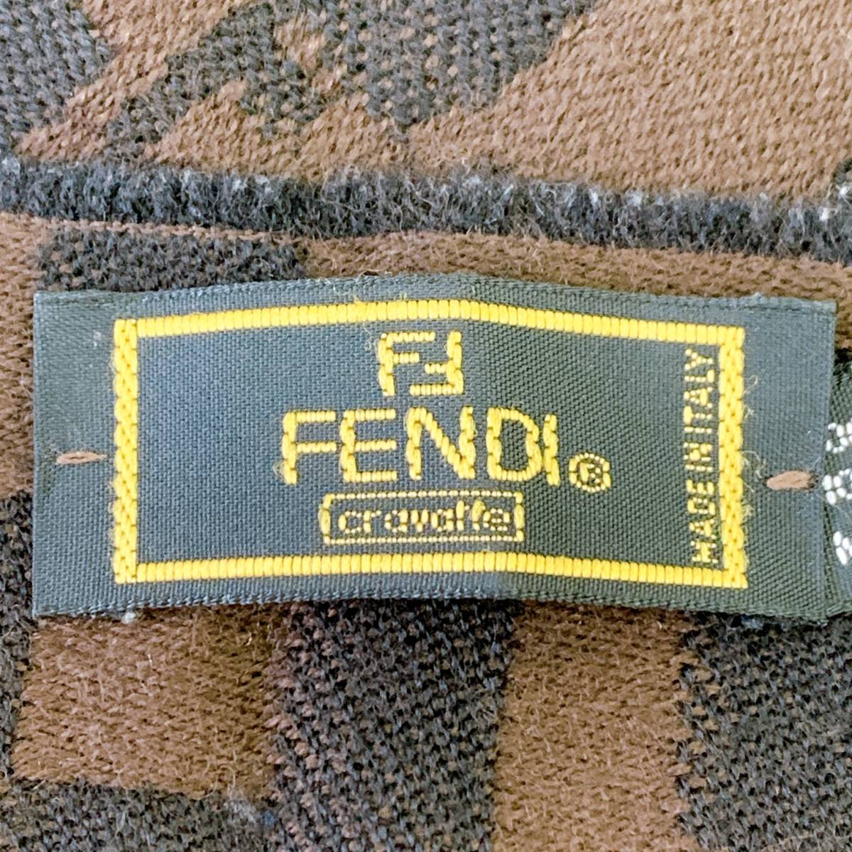 S357 FENDI フェンディ ユニセックス フェミニン 無地 上品 人気 クラシカルチック イタリア製 マフラー ウール100％ _画像4