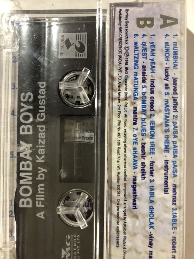  India film music cassette tape Bombay Boys