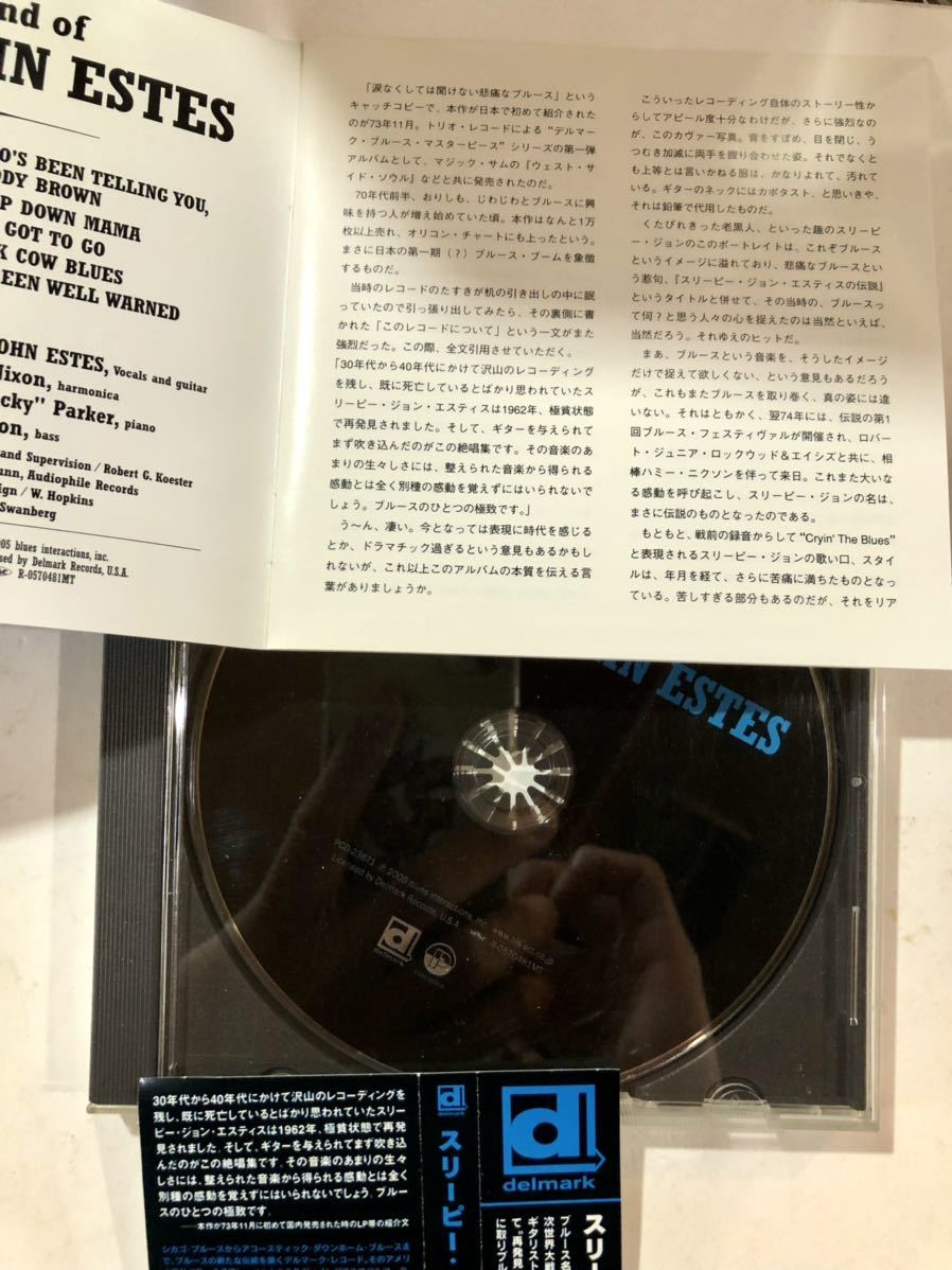 BLUES CD スリーピー・ジョン・エスティスの伝説 / LEGEND OF SLEEPY JOHN ESTES 国内盤 P-VINE PCD-23671 ブルース_画像4