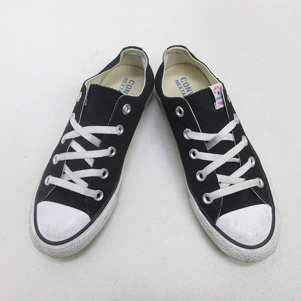 k■【23cm】コンバース/CONVERSE NEXTAR キャンバススニーカー/LOW/黒/LADIES■52【中古】_画像2